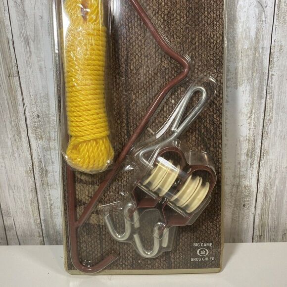 Mossy Oak Hoist & Gambrel System - Big Game Hanging Gutting Pulleys & Rope 440lb - Picture 3 of 7